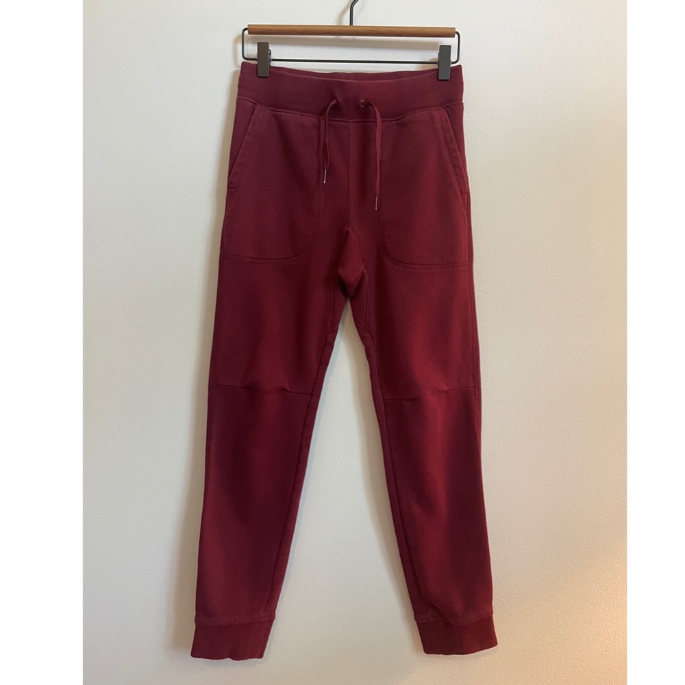 Gap Kids Cotton Knit Burgundy Joggers Boy's XL (14)
